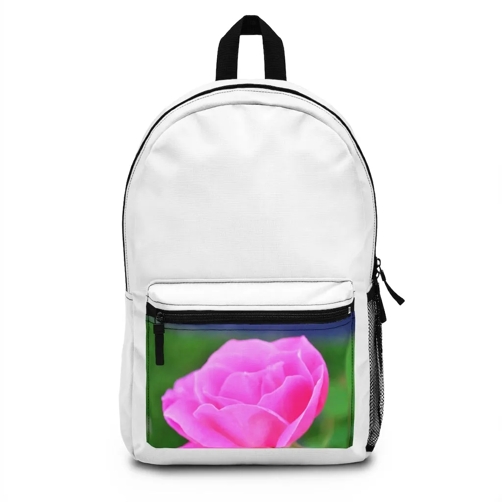 Pink Flower Backpack (Made in USA)