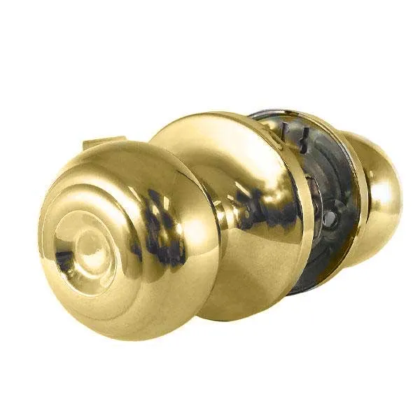 Premium Knob Set Lock - Passage - PB - Polish Brass