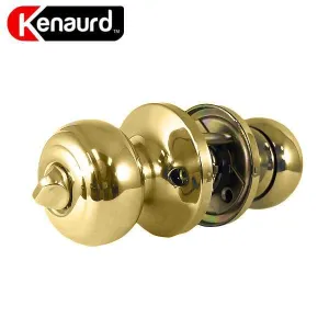 Premium Knob Set Lock - Privacy - PB - Polish Brass