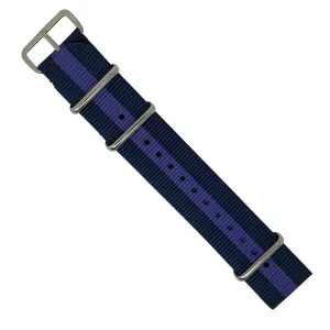 Premium Nato Strap in Navy Purple