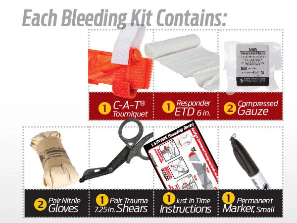 Public Access Bleeding Control 8-Pack, Nylon