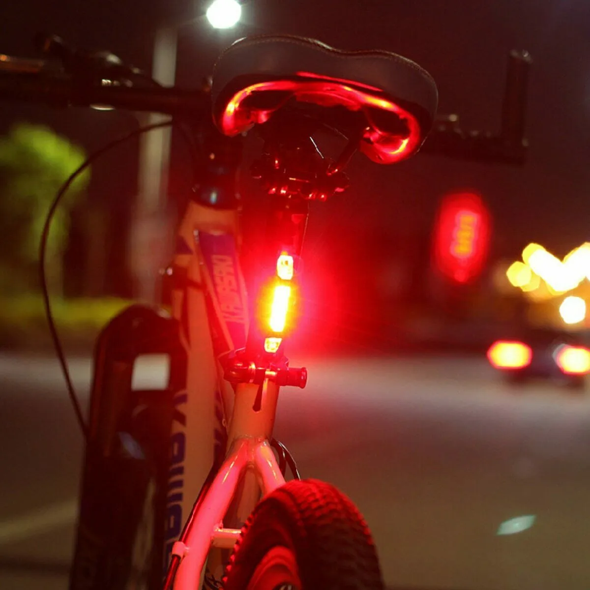 Rechargeable USB LED Bike Warning Tail Light