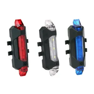 Rechargeable USB LED Bike Warning Tail Light