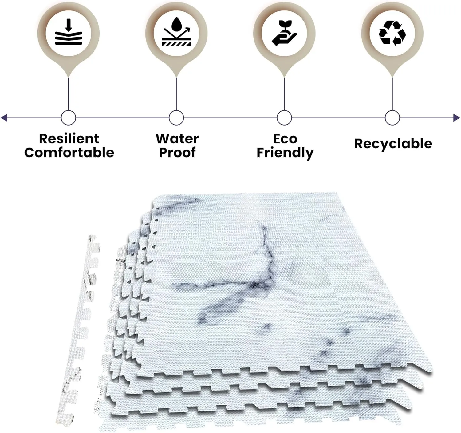 SG Traders™ 1.2cm Premium Eva Foam Mats for Gym