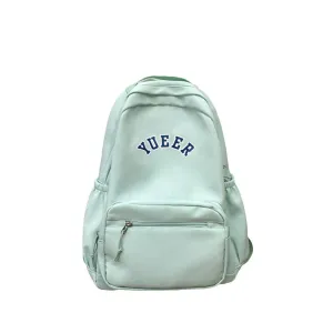 Simple Unisex School Work Backpack With Multiple Pockets