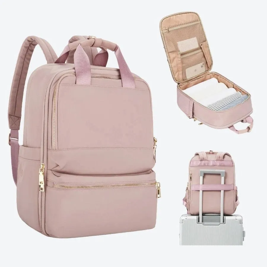 Sleek Multi-Compartment Laptop Travel Backpacks