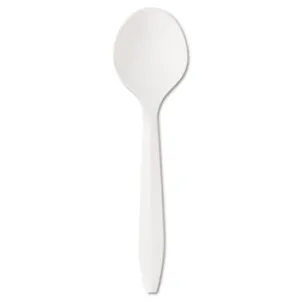 SPOON/ Soup, Light-Medium, White, 1000/cs-Food Service