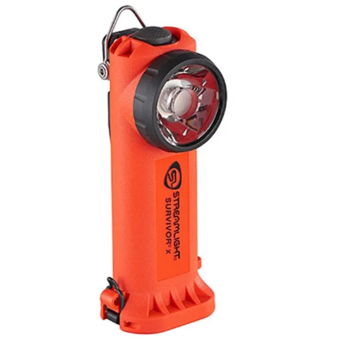 Streamlight Survivor X 90951 Rechargeable Right Angle Light, Light Only, Orange, 1 Each