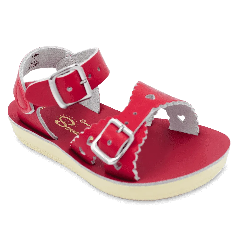 Sun-San Sweetheart Infant Sandals | Red Size 8 Infant