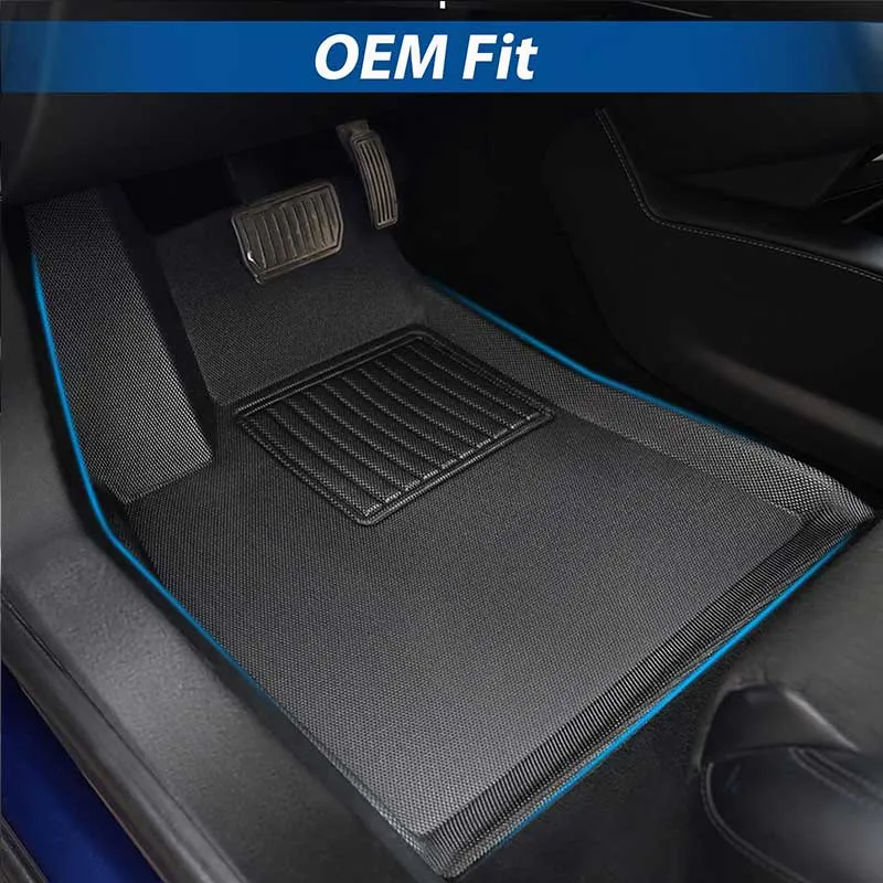 TAPTES Floor Mats for Tesla Model S 2015-2023 2024, Premium All Weather Waterproof Floor Liners