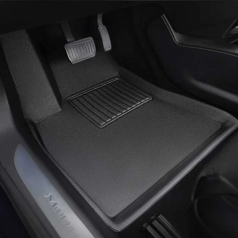 TAPTES Floor Mats for Tesla Model S 2015-2023 2024, Premium All Weather Waterproof Floor Liners