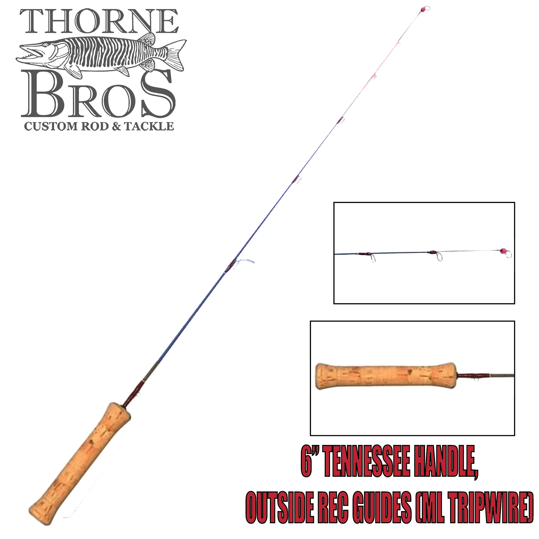 Thorne Brothers Custom Ice Rod -  Tripwire Options