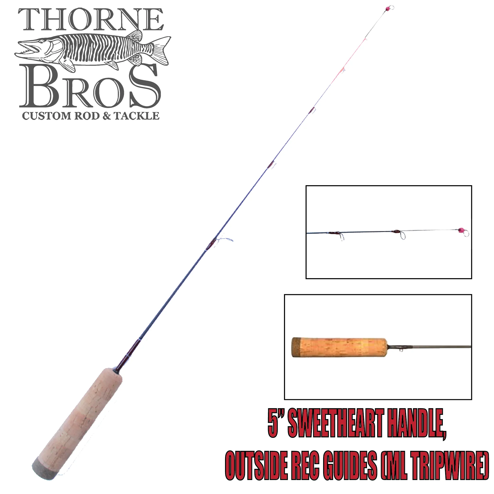 Thorne Brothers Custom Ice Rod -  Tripwire Options