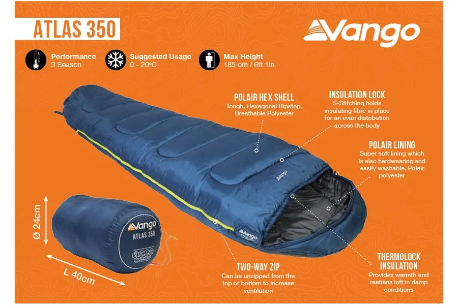 Vango Atlas 350 Sleeping Bag