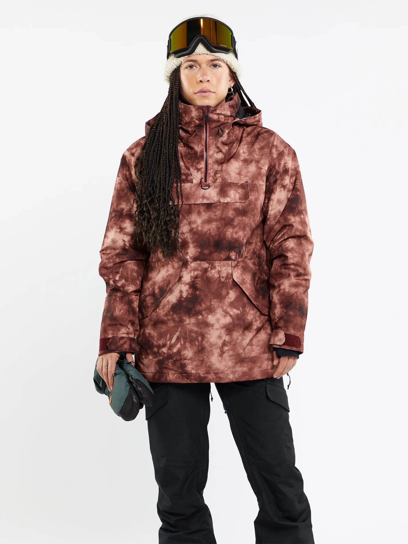 Womens Fern Insulated Gore Pullover - Pink Salt Wash