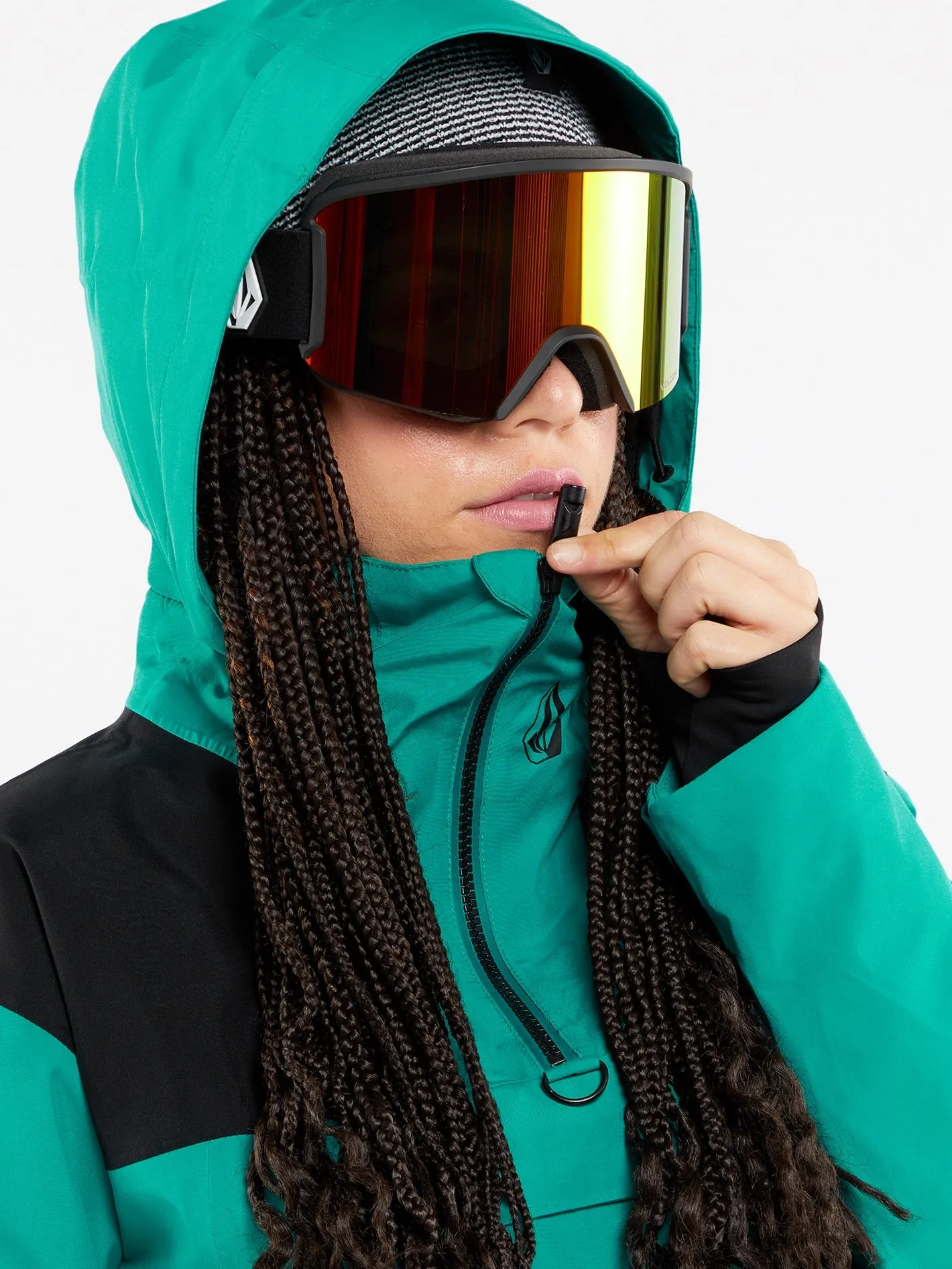 Womens Fern Insulated Gore Pullover - Vibrant Green